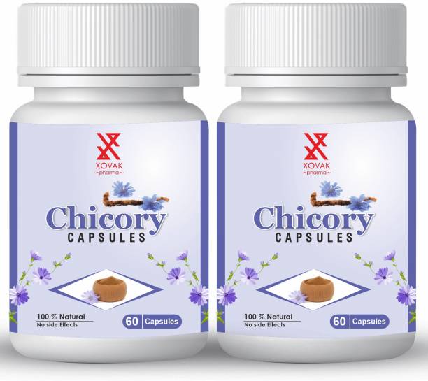 xovak pharma Organic Chicory Powder Capsules For Anti-Inflammatory, Skincare Health