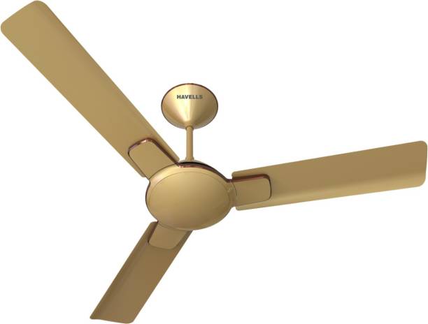 HAVELLS Enticer Beige Copper 900mm / 36 inch High Speed 900 mm Ultra High Speed 3 Blade Ceiling Fan