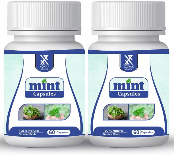 xovak pharma Organic Mint Powder Capsules - 400mg
