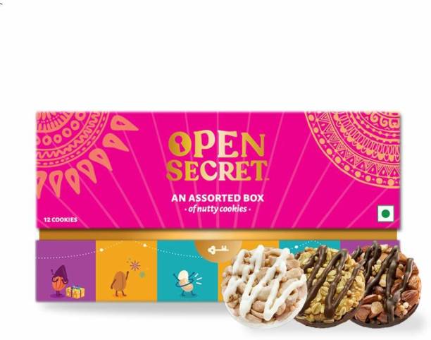 OPEN SECRET Celebration Cookies Gift Pack | Healthy & Tasty | Immunity Boosting Almonds | Combo