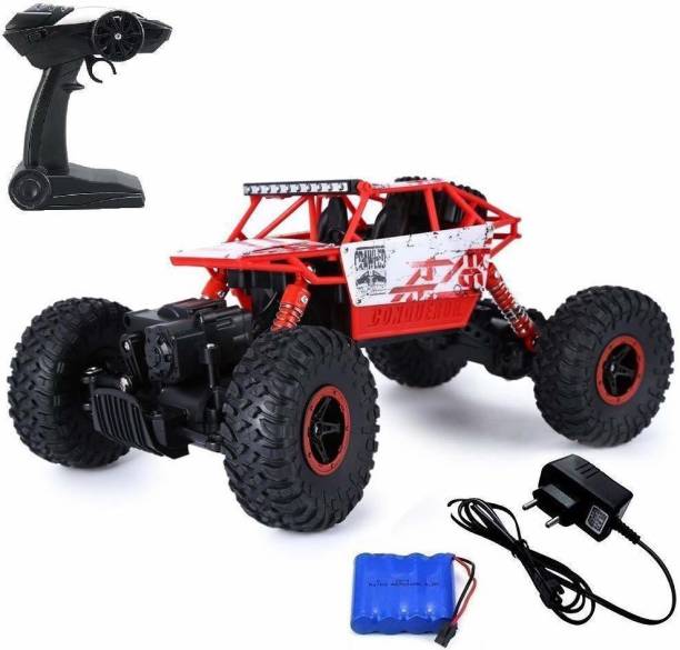 YATRI 1/18 RC Rock Crawler Vehicle Buggy Car 4 WD Shaft Drive High Speed Remote Control Monster Off Road Truck