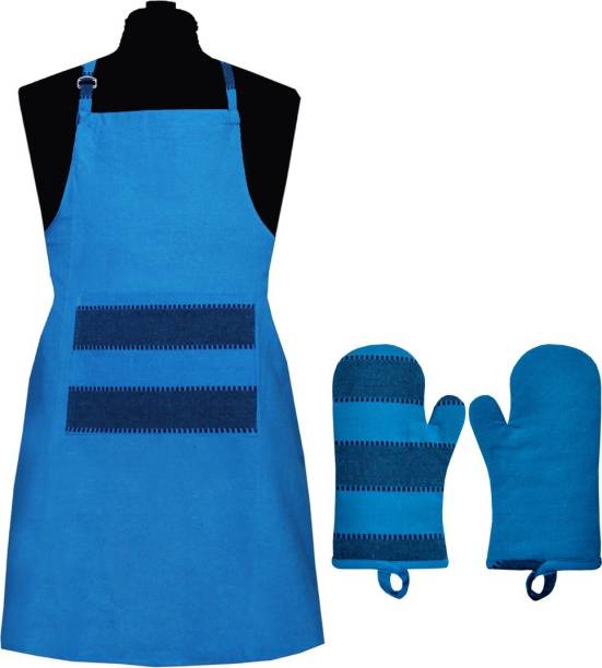 SBN Newlifestyle Blue Cotton Kitchen Linen Set