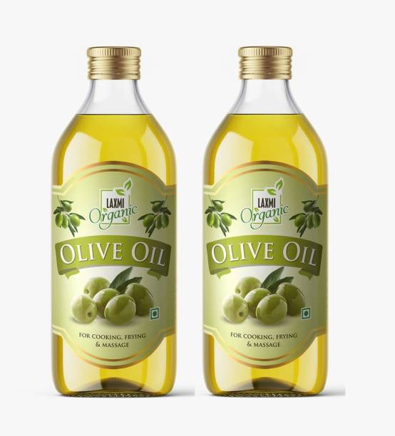 LAXMI ORGANIC OLIVE OIL Jaitun tail Edible food cooking oil extra light and for skin hair face treatment and baby body massage virgin 2 liter Olive Oil Plastic Bottle