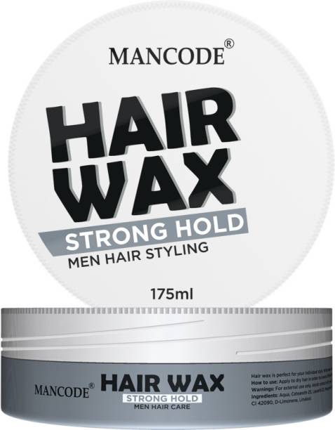 MANCODE Hair Wax Strong Hold for Shining Hair,175ml Pack of 1 Hair Wax