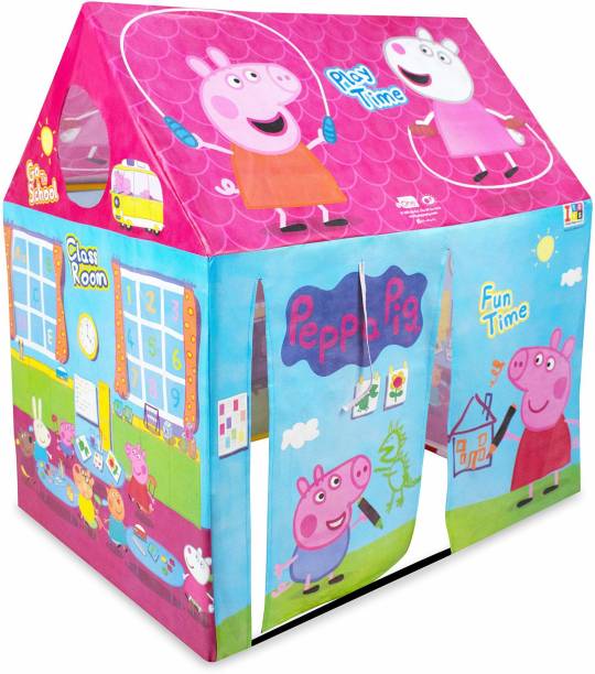 Peppa Pig Jumbo Size Extremely Light Weight Water Proof Kids Play Tent House for Girls and Boys Age 5 Years and Above