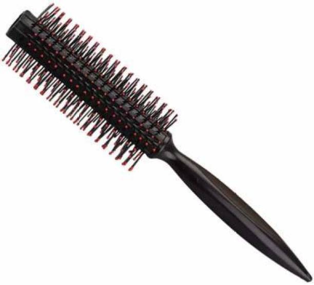 Music Flower Pro Mini Styler Round Hair Comb Brush Nylon with Boar Bristles (2 PC)..