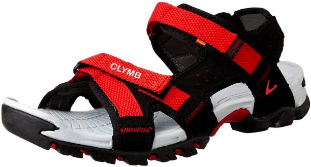 Jabra Men Black, Red Sports Sandals