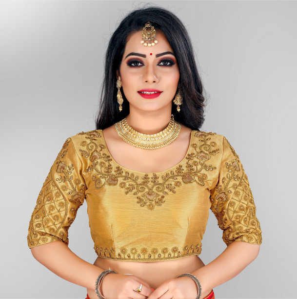 golden blouse flipkart