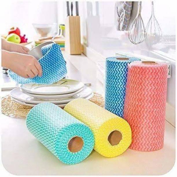 TDS PLUS WRAP 1 Ply ROLL Kitchen Reusable Tissue Towel Pack of 4