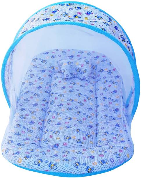 NAGAR INTERNATIONAL Polyester Infants Washable Baby Bedding Set with Mosquito Net Mt-01abc dlx( 0-12 Months) Mosquito Net