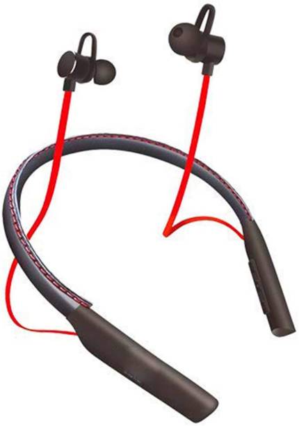CIHLEX Unique Leather Neckband with 36 Hours Music Time and super base Bluetooth Headset
