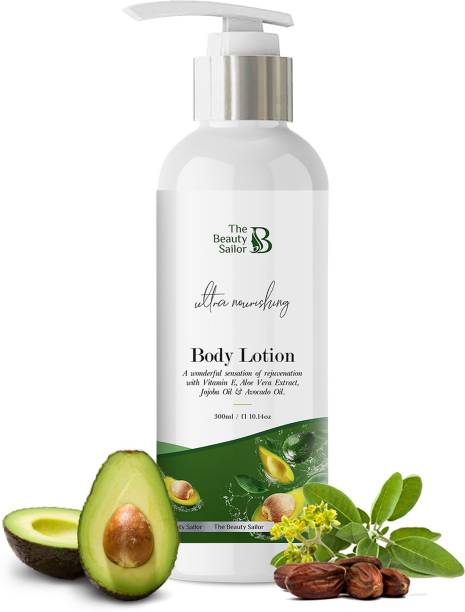 The Beauty Sailor Body Lotion For Ultra Nourishing, A wonderful Sensation & Rejuvenation With Avocado, Jojoba, Aloe Vera & Vitamin E
