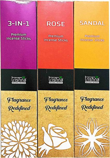 Download Trishna Economy Series Hand Made Incense Stick Rose Nag Champa Sandal Fragrance 86 Sticks Pack Combo Of 3 Rose Nag Champa Sandal Price In India Buy Trishna Economy Series