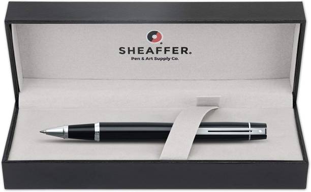 SHEAFFER SH/9312-1 Gift Collection Rollerball Pen, Chrome Trim - Glossy Black Roller Ball Pen