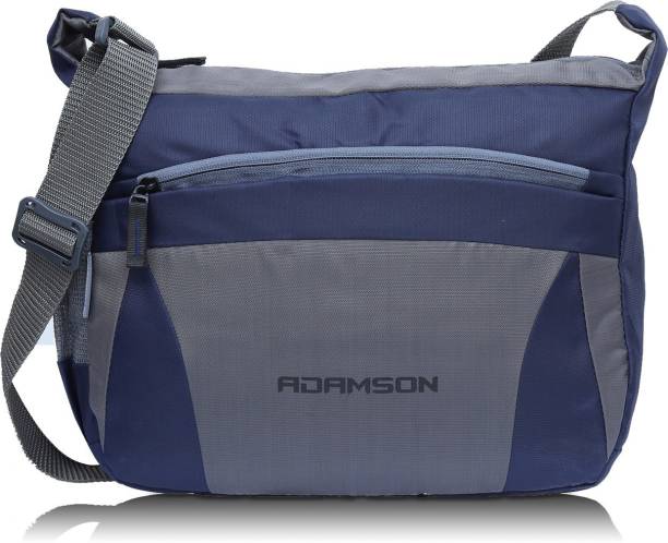 ADAMSON Blue Sling Bag one side pocket