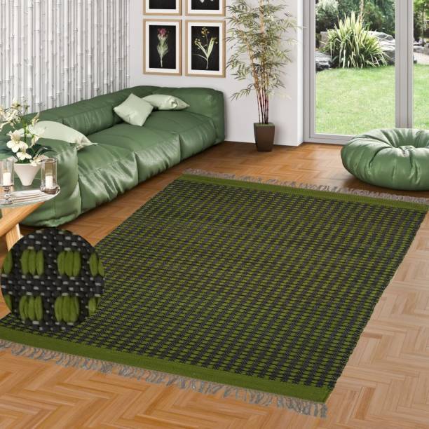 Kazage Carpet Rugs, Lime Green And Brown Rug