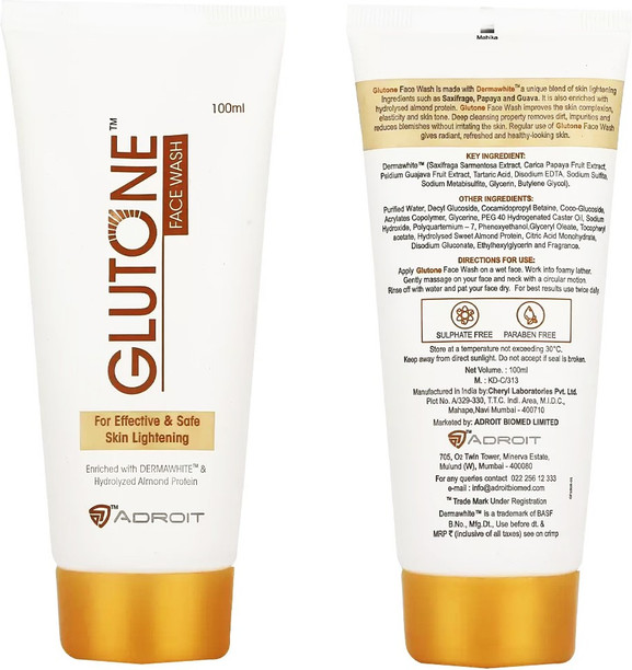 glutone face wash