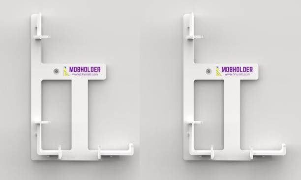 Bhumiti Mobile Stand / Holder for Wall / Bed / Tiles / Refrigerator — Each box contains 2 Pcs Mobile Holder