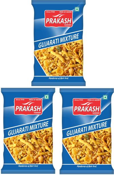 Prakash Namkeen Gujarati Mix 250G (pack of 3)