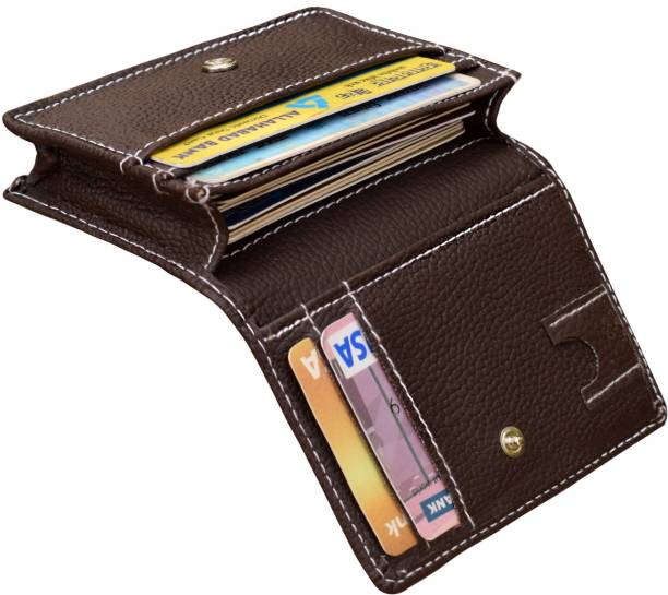 MATSS Artificial Leather Cherry Card Holder||Card Case||Debit Card Holder||Money Clip||Credit Card Holder||ATM Card Case Men & Women 10 Card Holder