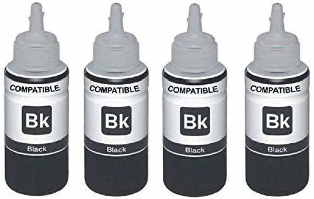 wetech L210 Ink Set For Epson L210 (4 Black Bottles) Bl...
