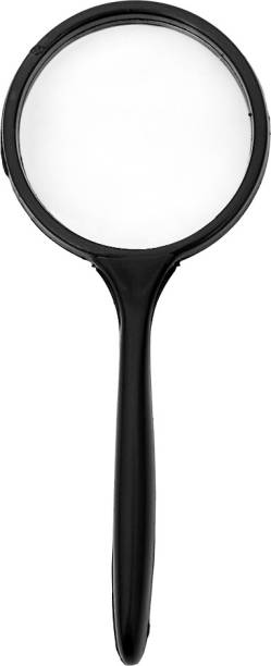 Electronic Spices Small Plastic Magnifying Glass 50MM black for Reading, artist, stamp collectors and student 10X MAGNIFY GLASS