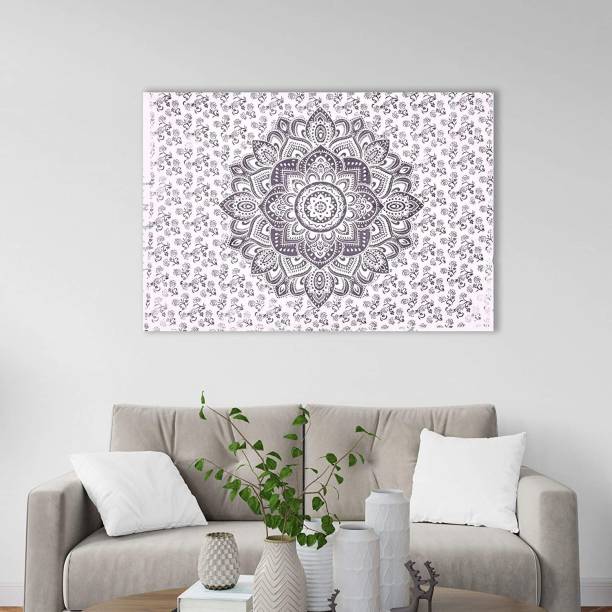 Craft Trade Tapestry Psychedelic Boho Bohemian Wall Hanging Cotton Poster for Home Living Decor (30 X 40 Inches) Mandala Tapestry