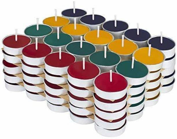 SHEKHAWAT AND SONS COMPANY Wax Tealight Candle Holder for Home Decoration, Room, Bedroom, Birthday Decoration Kit | Tea Lights Candle Home Decor Items - Set of (50 pcs) Candle