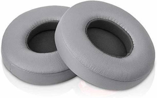 SYGA Extra Thick Replacement Earpads for Beats Solo 2 & 3- Ear Pads for Beats Solo 2 & 3 Wireless ON-Ear Headphones - Soft Leather, Luxury Memory Foam, Strong Adhesive-Grey In The Ear Headphone Cushion