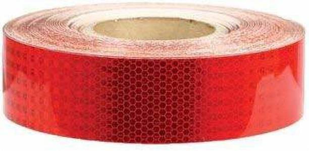 True-Ally 10 Metres - High Intensity Reflective Conspicuity Tape- Red, 2 Inch Width | Imported Quality 48 mm x 10 m Red Reflective Tape