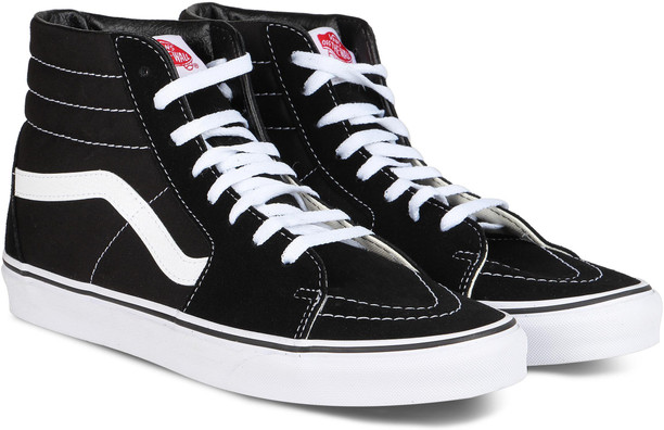 black high top vans size 4
