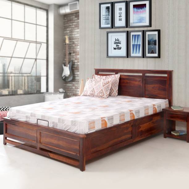 EVOK Catherine Solid Wood King Hydraulic Bed