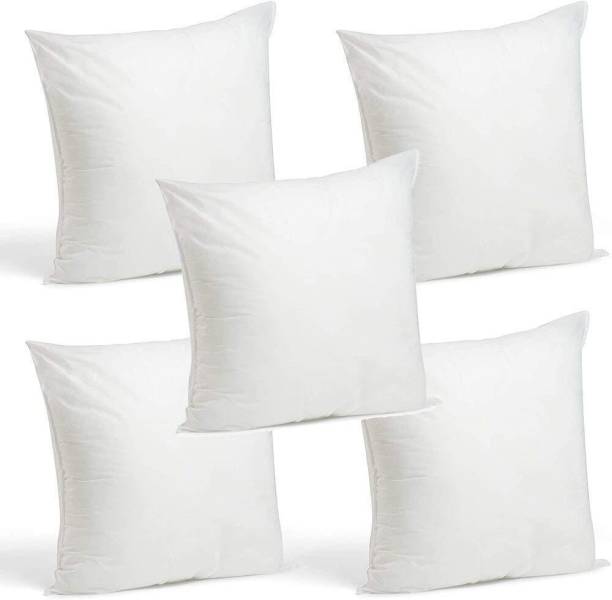 Golden SUPER SOFT MICRO FIBRE CUSHION SET PACK OF 5 Microfibre Solid Cushion Pack of 5