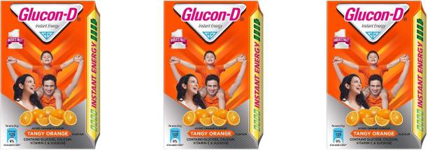 GLUCON-D Instant Energy Tangy Orange Health Drink 450 G (Pack of 3) Energy Drink