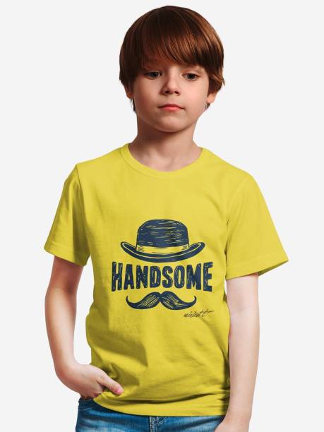 Boys Graphic Print Cotton Blend T Shirt Price in India