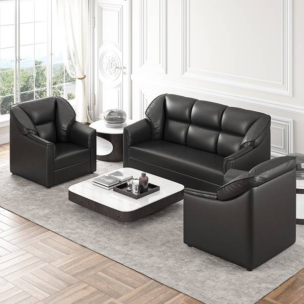 Leather Sofa Set At Best S In India Flipkart Com Leather Sofa Set, Best Sofa Set Under 30000