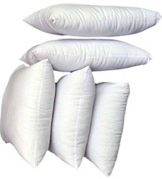 KHUKU Polyester Fibre Solid Cushion Pack of 5