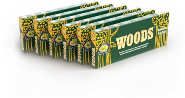 Cycle Pure Speciality Woods Natural Woody, Sandal, Resin, Masala, Fragrances Incense Sticks - Pack of 6