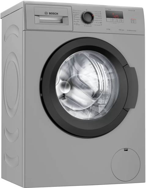 BOSCH 6.5 kg Fully Automatic Front Load Washing Machine Black, Silver