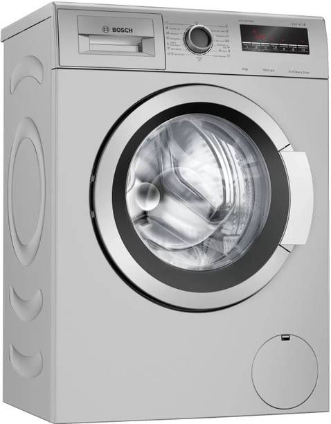 BOSCH 6 kg Fully Automatic Front Load Black, Silver