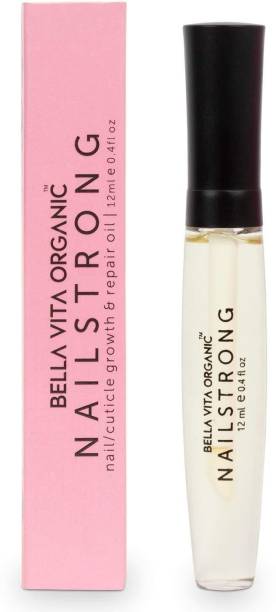 Bella vita organic Nail Strong Oil for Cuticle Care, Nail Growth & Strength White White White
