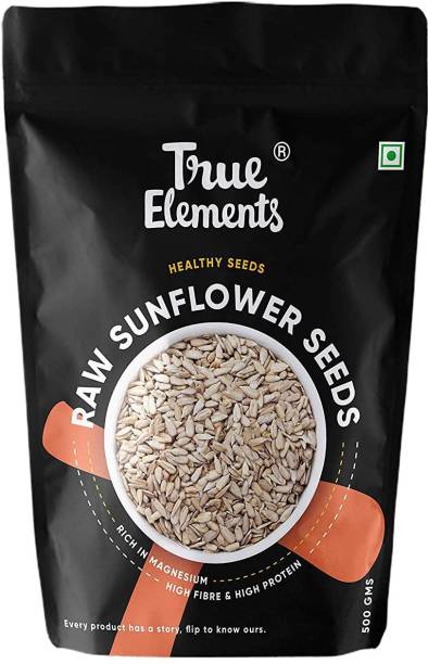 True Elements Raw Sunflower Seeds, Healthy Seeds, Rich in Calcium, High in Fibre & Protein