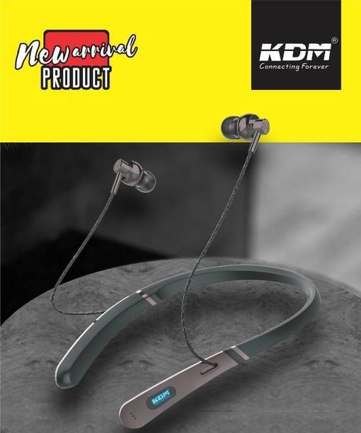 Top Headset Kdm cheap price 5stars Flipkart in India 1 KDM A-2 Sport 50H musi time Wireless Bluetooth Headset (Black) Bluetooth Headset