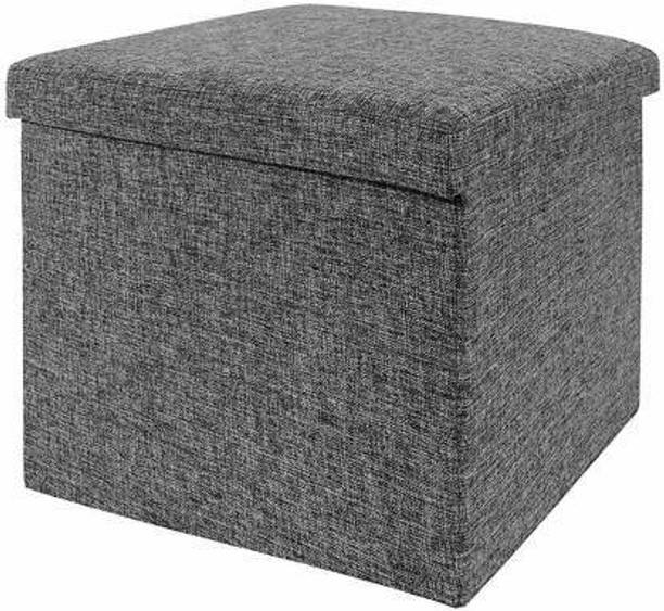 FRDE Folding Organizer Storage Ottoman Bench Footrest Stool Coffee Table Cube, Camping Fishing Toys Chest Stool, Quick and Easy Assembly, 22L Capacity, Padded Living & Bedroom Stool (Multicolor) Stool