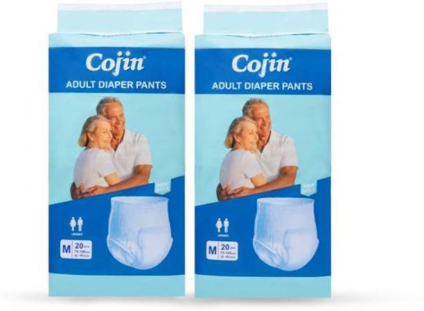 Cojin adult diaper pants combo pack of 2- 40 pcs - M