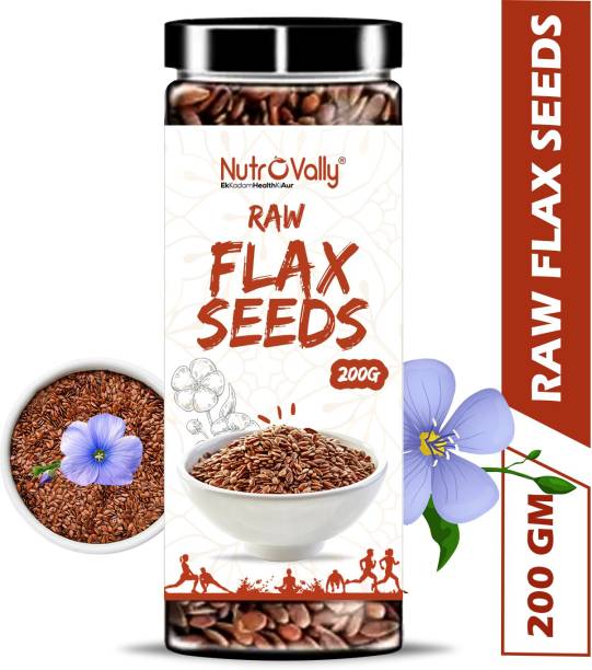 NutroVally Flax Seeds for Weight Loss ,Rich in Fiber, Omega 3 and Protein with Healthy Heart Flax Seed for Weight Lose