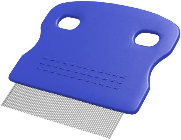 AlexVyan Blue Lice Comb Nit Hair Rid Headlice Superdensity Plastic Metal Teeth Remove Nits Brush (1 pc)