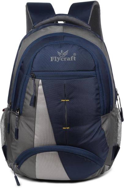 Flycraft simna.1366/5 navy grey spacy comfortable 4th to 10th class casual school bags Waterproof School Bag