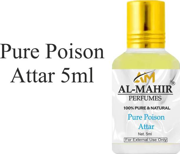 Al-Mahir Pure Poison Attar 5ml For Unisex - Pure Natura...