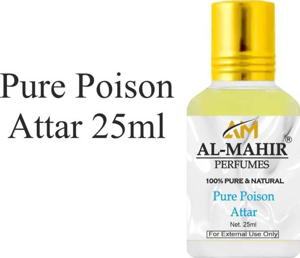 Al-Mahir Pure Poison Attar 25ml For Unisex - Pure Natur...